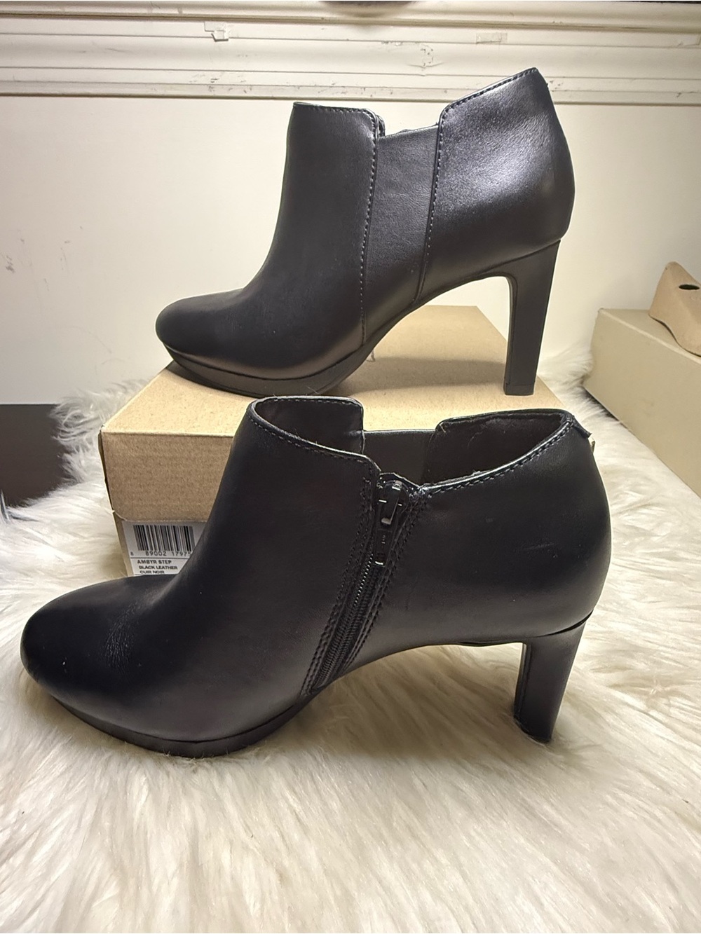 Black Leather Women’s Ankle Boots